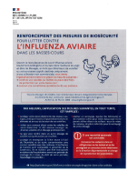Affiche grippe aviaire (voir l’arrêté dans la rubrique mairie virtuelle)
